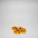 Opaque Gold Acrylic Cube 8mm Game Pieces 20 pack