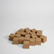 Gold Wooden Cube 10mm Game Pieces 20 Pack