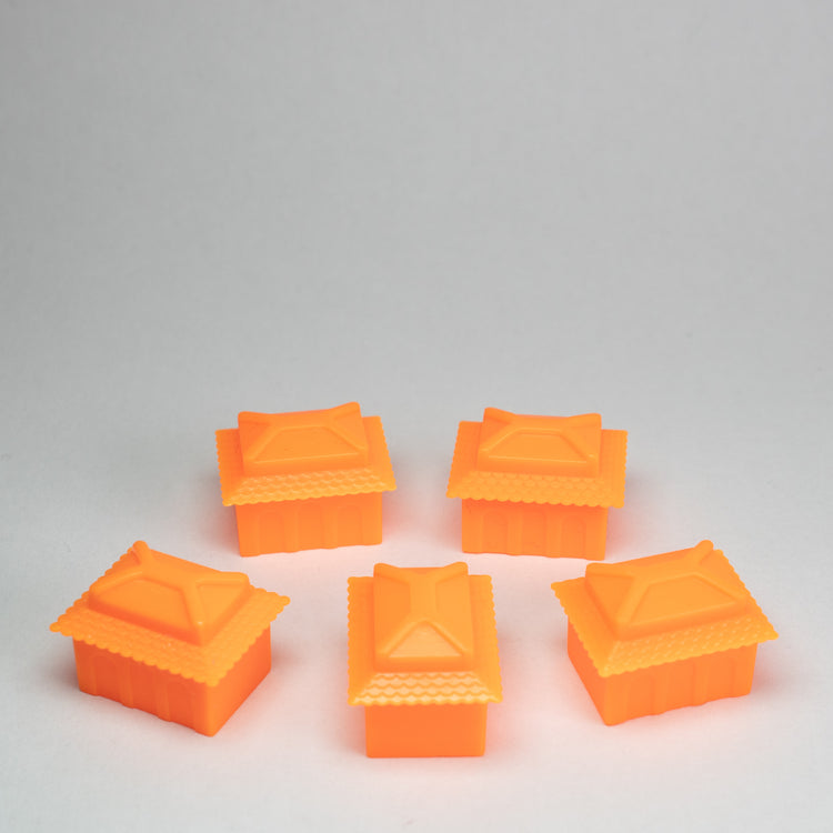 Orange Eastern Style House 5 Pieces