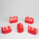 Red Western Style House 5 Pieces