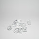 Clear Acrylic Raw Gem Stones 14mm pack of 10
