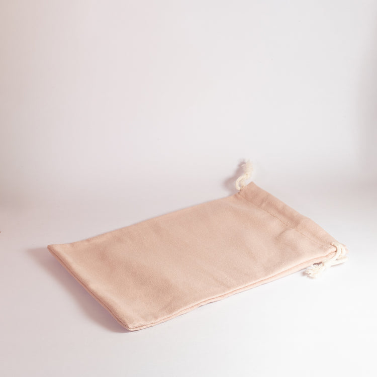 Light Purple Linen 17x13cm Drawstring Bag