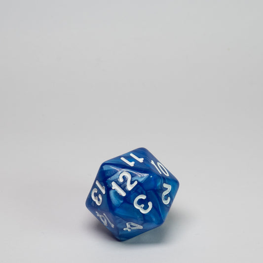Blue Acrylic 22mm D20 Spindown