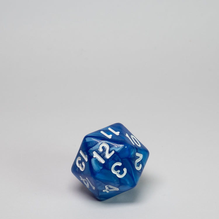 Blue Acrylic 22mm D20 Spindown