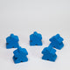Blue Wooden 15mm Meeple Pack of 5