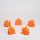 Orange Wooden 15mm Meeple Pack of 5