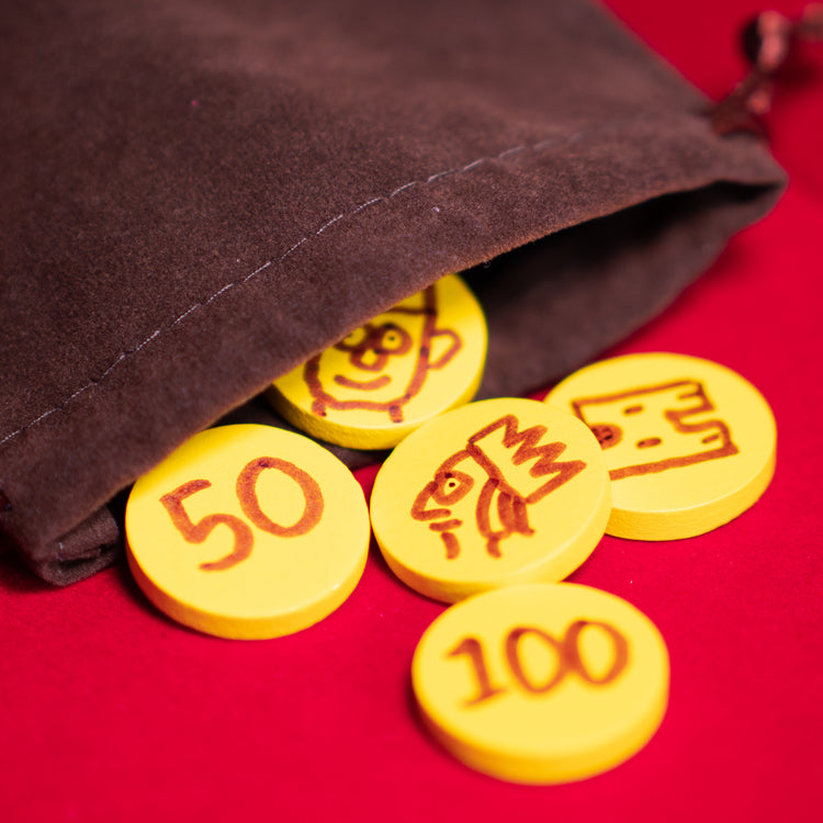 Yellow Wooden Discs 25mm Pack of 5