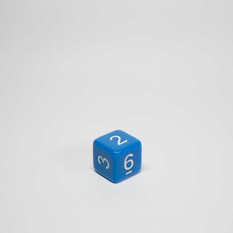 Blue Acrylic D6 Dice