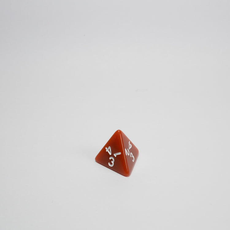 Brown Acrylic D4 Dice