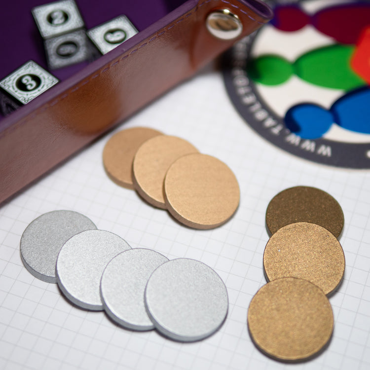 Silver Wooden Discs 25mm Pack of 5