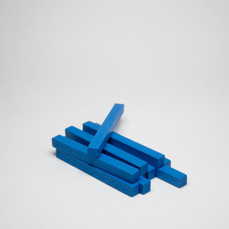 Blue Wooden Sticks 50mm Pack of 10