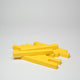 Yellow Wooden Sticks 50mm Pack of 10