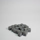Opaque Grey Acrylic Cube 8mm Game Pieces 20 pack