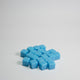 Opaque Light Blue Acrylic Cube 8mm Game Pieces 20 pack