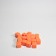 Opaque Orange Acrylic Cube 8mm Game Pieces 20 pack
