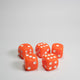 Orange 16mm D6 Dice Pack of 5