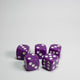 Purple 16mm D6 Dice Pack of 5