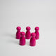 Pink Wooden Pawns 25mm pack of 5