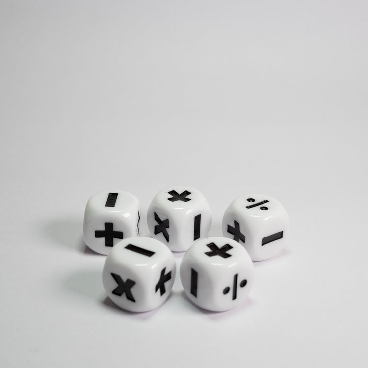 Maths Operation Dice Pack of 5