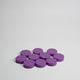 Purple Wooden Discs 15mm Pack of 10