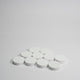 White Wooden Discs 15mm Pack of 10