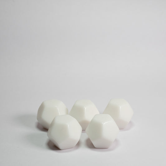 Blank Acrylic D12 Dice 5 Pack