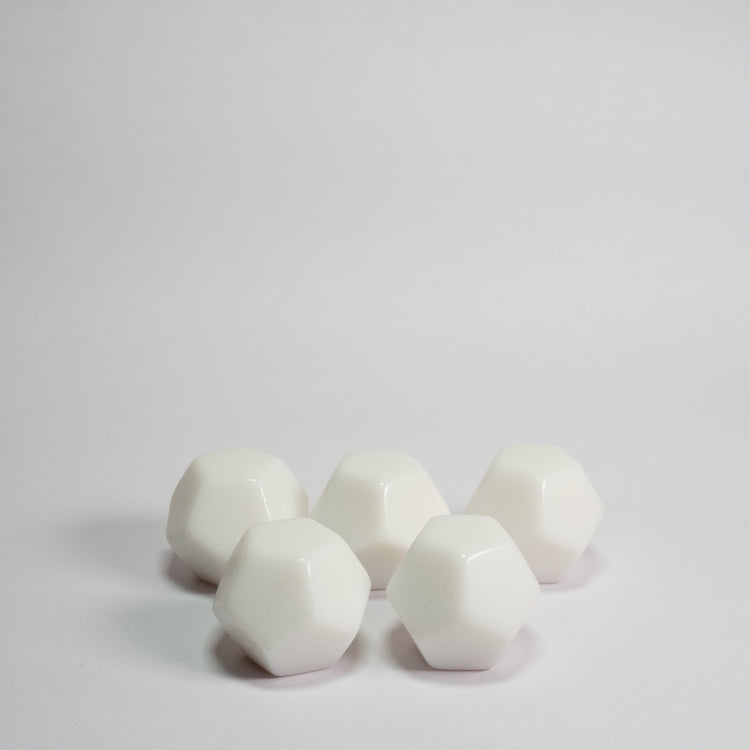 Blank Acrylic D12 Dice 5 Pack
