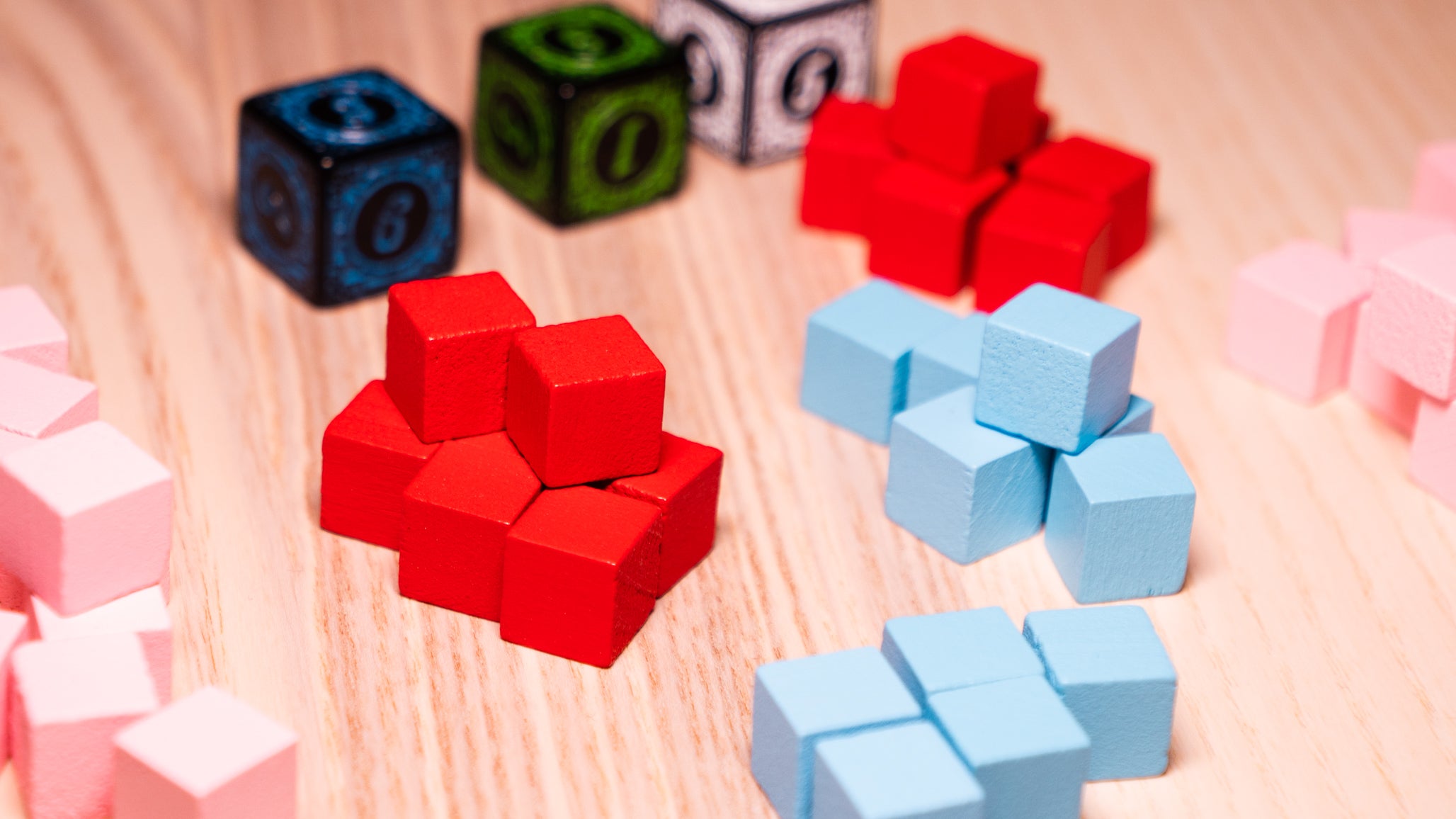Wooden Cube Tokens for Board Games – Tabletop Supply