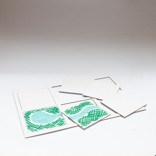 50mm Blank Punchboard Square Tiles