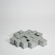 Silver Wooden Cube 10mm Game Pieces 20 Pack