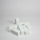 White Wooden Rectangle 10mm Game Pieces 10 Pack