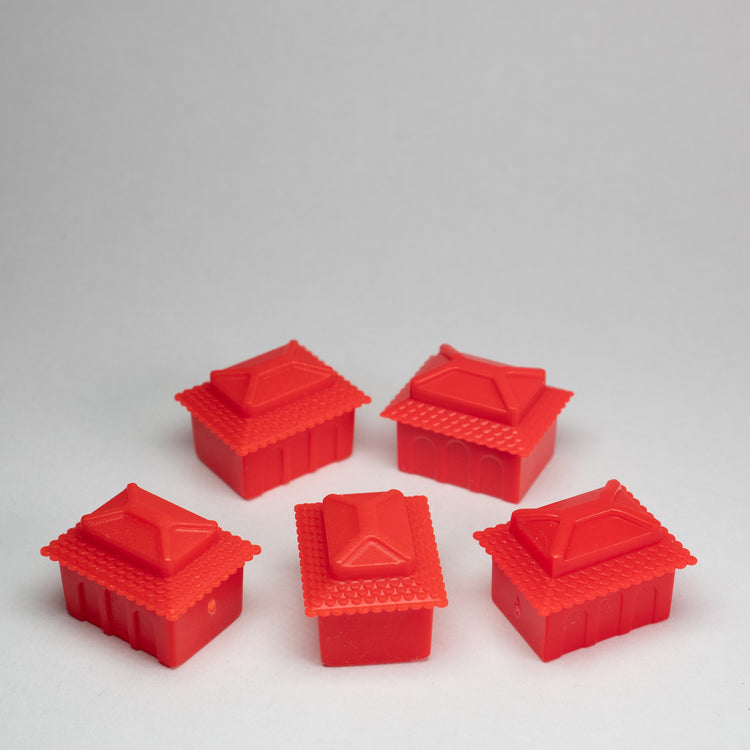 Red Eastern Style House 5 Pieces