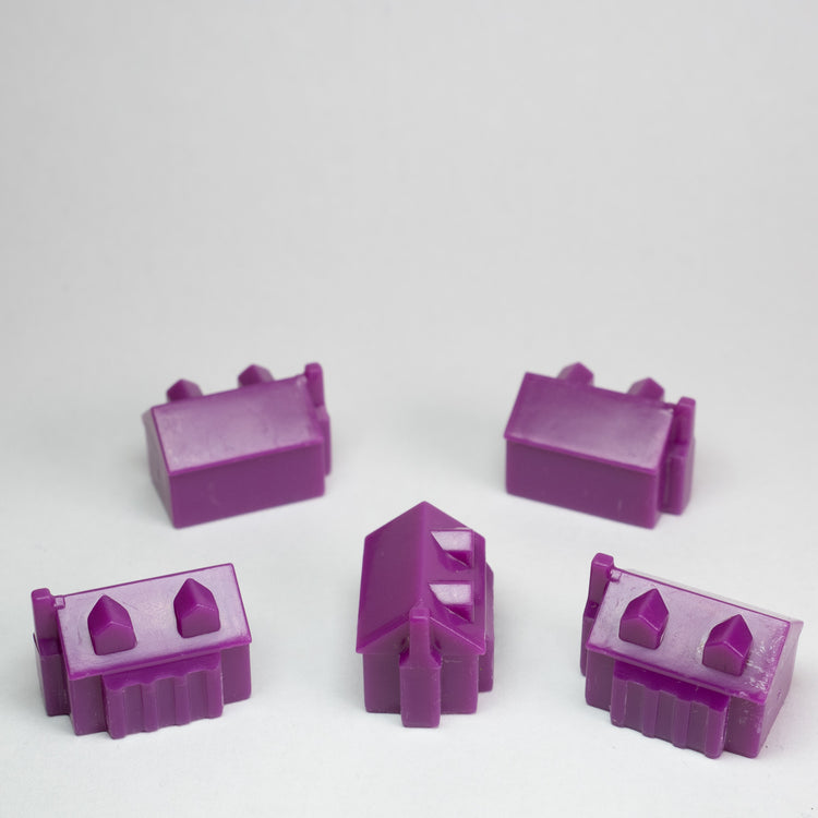 Purple Western Style House 5 Pieces