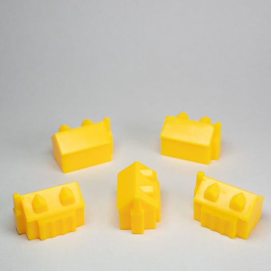 Yellow Western Style House 5 Pieces