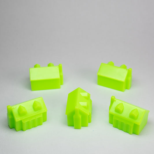 Green Western Style House 5 Pieces