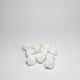 White Acrylic Raw Gem Stones 14mm pack of 10