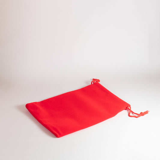 Red Velvet 15x12cm Drawstring Bag