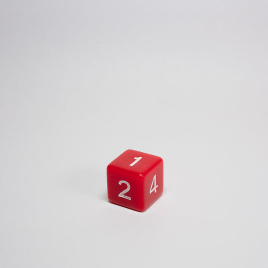 Red Acrylic D6 Dice