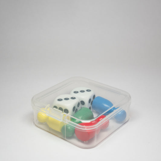 Clear Plastic Dice Storage Box