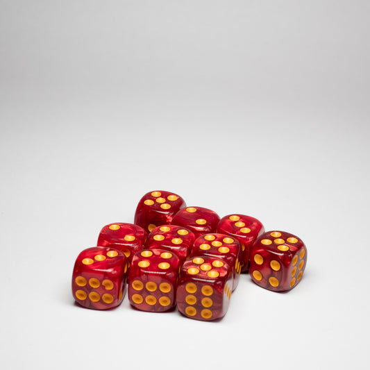 Red D6 12mm dice 10 pack