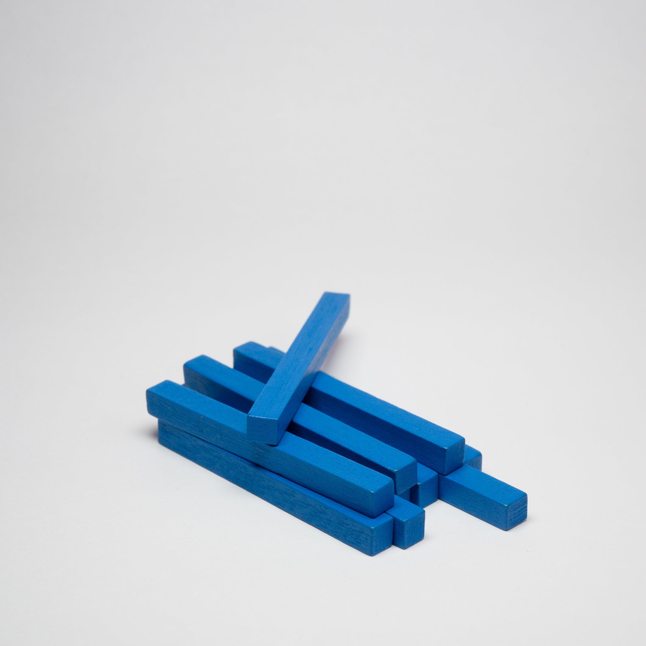 Blue Wooden Sticks 50mm Pack of 10 – Tabletop Supply