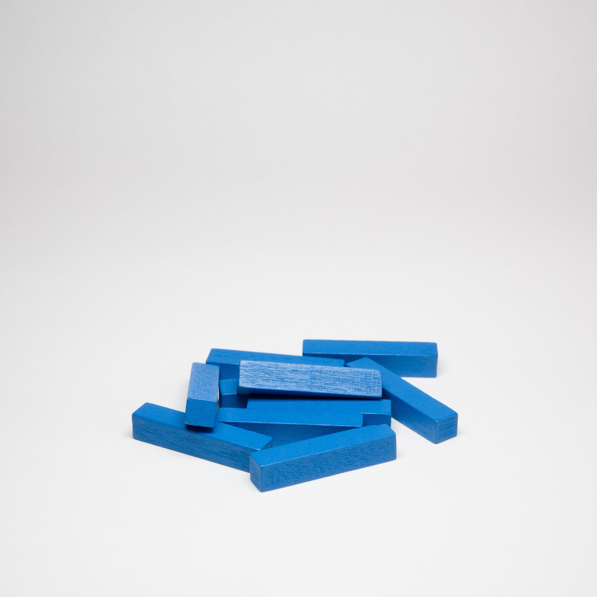 Blue Wooden Sticks 25mm Pack of 10 – Tabletop Supply