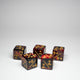 Red Positive Dice Counters 16mm Pack of 5