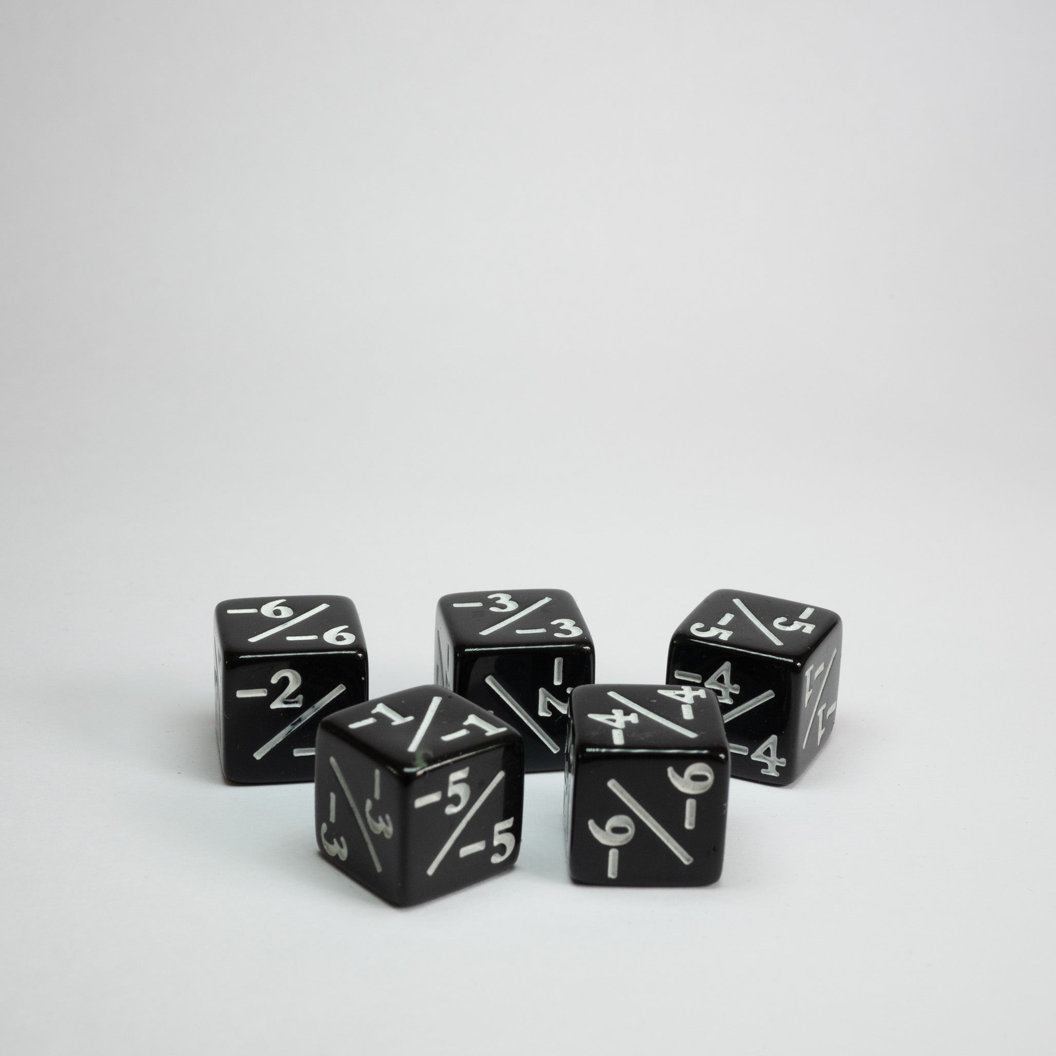 Black Negative Dice Counters β Tabletop Supply