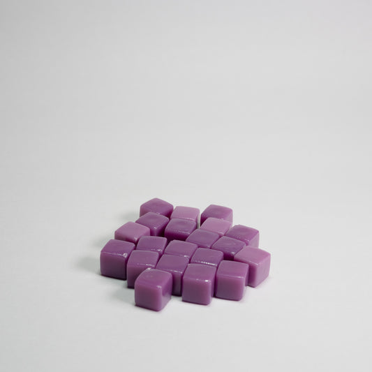 Opaque Purple Acrylic Cube 8mm Game Pieces 20 pack