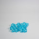 Cyan Acrylic Cube 8mm Game Pieces 20 pack