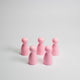 Light Pink Wooden Pawns 25mm pack of 5
