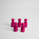 Pink Wooden Pawns 25mm pack of 5