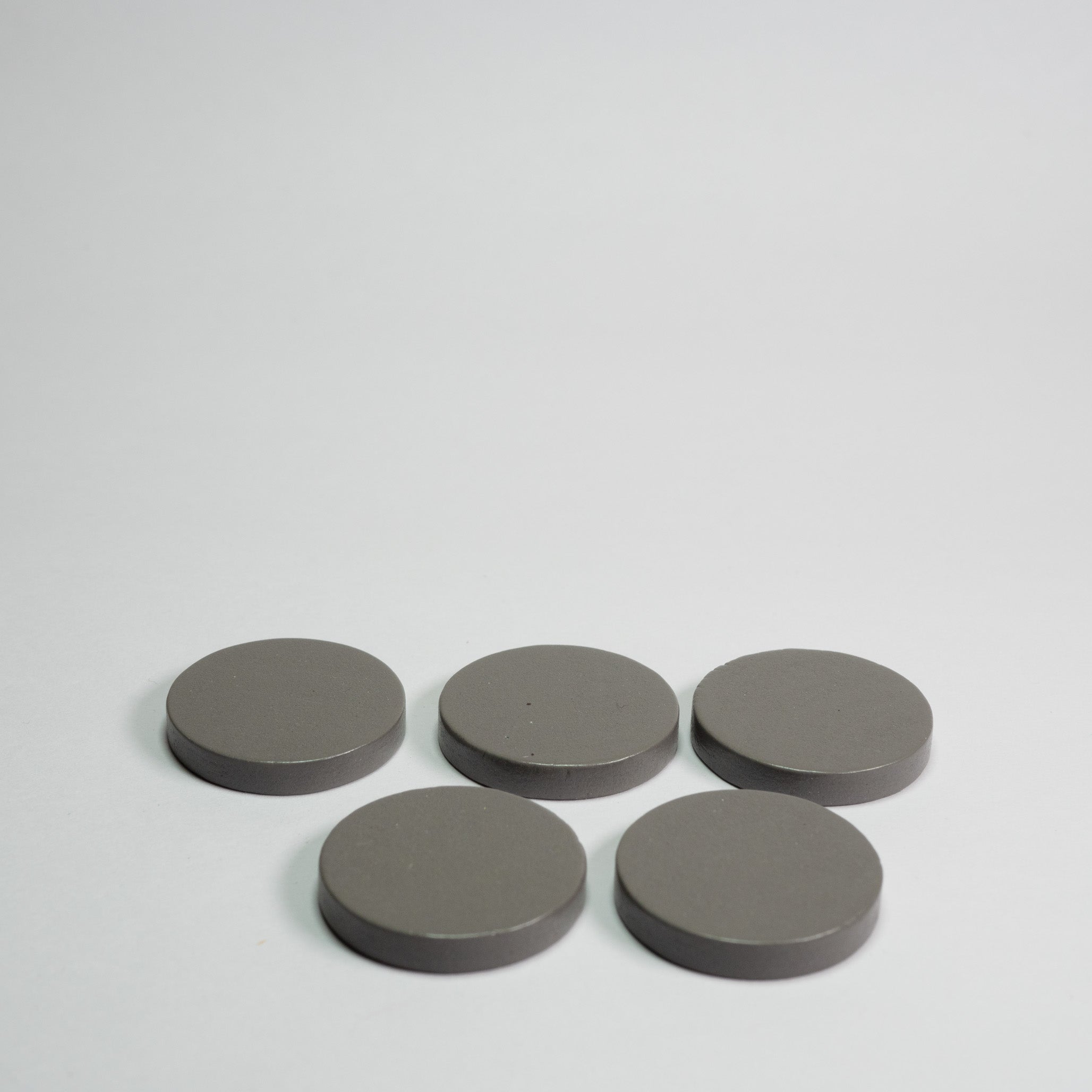 Grey Color Disc Grey 25mm Wooden Discs for Board Games – Tabletop Supply