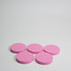 Pink Wooden Discs 25mm Pack of 5